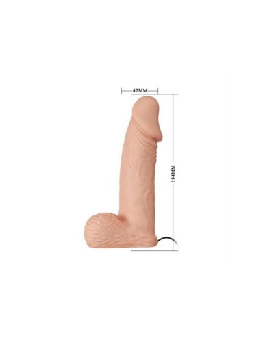 Baile Ultra Female Strap-On Realistic Dildo For her - жіночий страпон з реалістичним вібратором, 19.4 см (тілесний) - купити в Києві, Україні